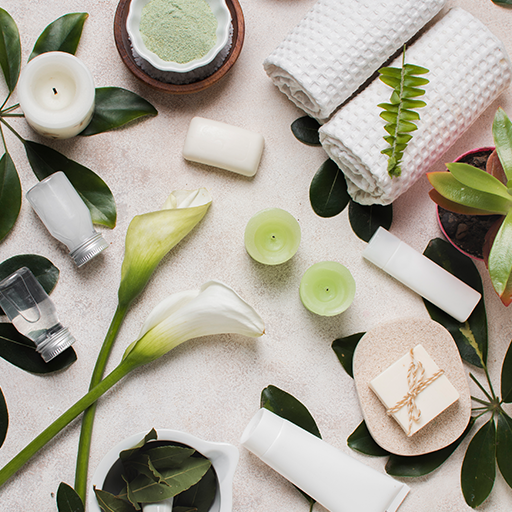 Relaxing spa facial treatment